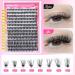 Wiwoseo Fluffy Lash Clusters Kit â€“ 40P Individual Eyelashes (9-16MM), Lash Bond & Seal Glue, Tweezers Included for Self Application - Buy Online on GoSupps.com