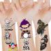 Rock Temporary Tattoos Music Party Supplies 56 Style Rock Band Fake Tattoos for Kids/Teen Music Birthday Party Favors Decorations