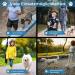 High-Quality Adjustable Dog Leash - 3m Reflective & Weatherproof Paracord for Small to Large Dogs | 250kg Tearproof - Turquoise & Black - Buy Online on GoSupps.com