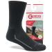 Wonderstocks hiking socks made in Italy 80% merino socks without seam and rubber mulesing -free thermosocks function socks hiking trekking hiking socks women men men padded L black