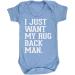 Hippowarehouse I just want my rug back man baby vest bodysuit (short sleeve) boys girls