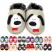 MiniFeet Premium Soft Leather Baby Shoes - BUY 4 PAIRS & GET 1 OF THEM FOR FREE ! - Toddler Shoes - 0-6 Months to 4-5 Years 4-5 Years Grey Dogs