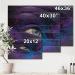 DesignQ Modern Purple Eye Wall Art | Large Contemporary Wood Decor | Unique Dry Paint Pigment on Pine - Buy Online on GoSupps.com
