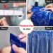 PartyWoo 2 pcs Royal Blue Foil Fringe Curtains for Birthday Wedding Party Decorations - Buy Online on GoSupps.com