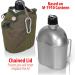 Maxam Aluminum Canteen 32oz with Cover and Cup - Lightweight and Durable - Buy Online on GoSupps.com