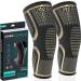 MODVEL 2 Pack Knee Brace | Knee Compression Sleeve for Men & Women | Knee Support for Running | Medical Grade Knee Pads for Meniscus Tear, ACL, Arthritis, Joint Pain Relief. X-Large High-Copper
