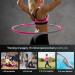 Ultrasport Hula Hoop - Strengthen Back & Abs | Easy Assembly Soft Foam Snap Together - Ideal for Beginners & Advanced Users (Pink/Gray - Buy Online on GoSupps.com
