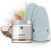 Lowell body peeling set with peeling glove - skin peeling 500g hammam peeling glove for body and face - body scrub - coconut coconut gray/gray