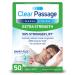 Clear Passage Nasal Strips, Clear Extra Strength, 50 Count | Works Instantly to Improve Sleep, Reduce Snoring, & Relieve Nasal Congestion Due to Colds & Allergies 50 Count (Pack of 1)