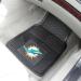 Fanmats 8770 Miami Dolphins 2-Piece Heavy Duty Vinyl Car Mat Set - Front Row Floor Mats | All Weather Protection | Universal Fit - Buy Online on GoSupps.com