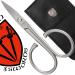 3 Swords Germany Stainless Steel Inox Curved Nail Scissors with Case - Buy Online on GoSupps.com