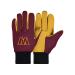 FOCO unisex adult NFL Team Logo Colored Palm Utility Work Gloves, Team Color, 9 1 US