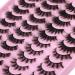 20 Pairs Natural Wispy Cat Eye False Eyelashes - Faux Mink Extensions (Style 1) - Buy Online on GoSupps.com
