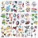 Konsait Football Tattoos Soccer Ball Tattoos Kids Children Temporary Transfer Tattoos Boys Birthday Party Bag & Stocking Fillers  142PCS