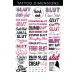 Kink Ink 34 x Slut Temporary Tattoo A4 Sheet - Bold & Edgy Designs - Buy Online on GoSupps.com