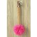 Exfoliating Shower Loofah & Back Scrubber - Long Wooden Handle Bath Brush for Men & Women - Easy Reach Body Wash Applicator (Red - Buy Online on GoSupps.com