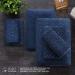 Navy Blue 4-Pack Washcloths Set 13x13 - Premium Quality Towels for Bathroom, Hotel, Spa & Gym - Absorbent, Quick Dry, Soft Microfiber - Multipurpose Daily Use - Buy Online on GoSupps.com