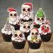 PRECUT Christmas Skull Cupcake Toppers Edible Skull Cake Decorations Christmas Skull Decorations Christmas Skull Cake Topper (12) - Buy Online on GoSupps.com