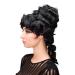 WIG ME UP L.COLONIAL Lady-1 Quality Beehive Wig - Baroque Colonial Tower Hairstyle in Black - International Shipping Available - Buy Online on GoSupps.com