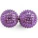 2x DBT skills hedgehog ball |Magnetic high stress acupressure ball |For stress relief or massage |for tension and for more mobility and concentration (lilac) purple 32 mm