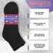 Men's Cotton Diabetic Ankle Socks - 12 Pairs, Black Grey White, Size 10-13 (Large) - Buy Online on GoSupps.com