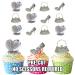 Precut Novelty Bling Silver Handbag Shoe and Necklace Mix - 36 Cup Cake Toppers - Edible Stand Up Decorations