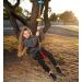 TURFEE Kids Tree Swing - Single Disk 6 Ft Climbing Rope with Carabiner & Tree Strap - Multi-Colored Disc Swing Seat for Playground - Buy Online on GoSupps.com