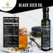 USDA Organic Black Seed Oil 8.4 Fl Oz - Cold Pressed 100% Virgin Oil - Glass Bottle - Omega 3 6 9 - Nigella Sativa Black Cumin - Antioxidant for Immune Support, Joints, Digestion, Hair & Skin - Buy Online on GoSupps.com