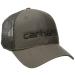 Carhartt Men's Canvas Mesh-Back Logo Graphic Cap One Size Light Brown