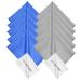 Microfiber cloths - 12 Pack - Cleaning glasses sunglasses camera lenses tablets cell phones telephones laptops LCD screens and other sensitive surfaces blue / gray