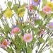 Yawwind 6 Pack Spring Flower Picks - 17 Inch Tall Artificial Flower and Berry Stems for Easter Decor - Spring Flower Arrangement (YE/PK/VT) - Buy Online on GoSupps.com