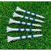 NorthPointe 3 Golf Tees Plastic White/Blue Stripes - 100 Pack 3 1/4 Standard Size Tees - Buy Online on GoSupps.com