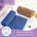 African Bath Sponge Set - 3 Pieces Exfoliating Shower Scrubber for Daily Use (Orange, Purple, Black) - Buy Online on GoSupps.com