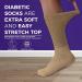 Doctor Approved Diamond Star Diabetic Crew Socks 12 Pairs 13-15 Beige - Non-Binding for Men and Women - Buy Online on GoSupps.com