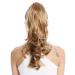 WIG ME UP - MKB-30-V-19 hairpiece braid ponytail long wavy slightly curly dark blonde 45 cm