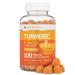 Turmeric Curcumin Gummies with Black Pepper & Ginger Root (100 Count) Chewable Supplement for Adults and Kids - Joint Support and Vegan Safe