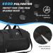 Vorspack Small Sports Duffle Bag - 40L Lightweight Gym Bag for Men and Women, Water Bottle Pocket, Ideal for Sports, Gym, Travel - Black - Buy Online on GoSupps.com