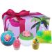 Bomb Cosmetics Christmas Tropicana (Christmas Tropicana) gift pack with handmade bombs melt and soap slices handmade and free of animal experiments contains 5 packs 520g