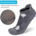 APTYID Men's Ankle Athletic Running Socks (6 Pack) Dark Grey - Size 9-12 - Buy Online on GoSupps.com