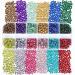 4968Pcs Nail Art Rhinestones Kit - Glass Crystals in 6 Sizes with Picking Pen and Tweezers - Mixed and White Rhinestone Set for Crafts and Jewel Designs - Buy Online on GoSupps.com