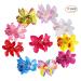 Multicolor Hawaiian Flower Hair Clips - 10 Pcs Dendrobium Orchid for Brides & Girls - Perfect for Weddings & Beach Parties - Buy Online on GoSupps.com