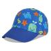 LANGZHEN 100% Cotton Outdoor Children's Kids Plain Baseball Cap Hat Adjustable Sun Hat for Girls Boys M Blue whale