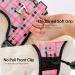 Nestrooad Checked Pink Dog Harness for Medium-Sized Dogs | Anti-Draw Padded Safety Belt | Neck 33-43cm Chest 43-64cm - Buy Online on GoSupps.com