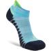 Silver Compression No Show Running Socks - Aqua Large (1 Pair) | Men and Women's Athletic Performance - Buy Online on GoSupps.com