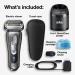 Braun Series 9 9385cc Electric Razor for Men - Waterproof Foil Shaver with Pop-Up Trimmer, Wet & Dry Shave - Clean & Charge SmartCare Center, Leather Travel Case - Black - Buy Online on GoSupps.com