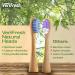 VeriFresh Sonic Bamboo Toothbrush with Castor Oil Bristles - 2 Biodegradable Bamboo Heads | Replacement Heads Available - Buy Online on GoSupps.com