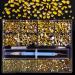 3320Pcs Lemon Yellow Nail Art Rhinestones Crystal 3D Rhinestones Gems Jewels Diamond 24 Types of 320 Diamonds + 3000 Round Beads Crystals 3D Flat Back Gemstones for Nail DIY Crafts with Tweezers Pen