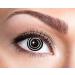 Eyecatcher 84095241-w04 - Colored contact lenses 1 pair weekly lens black carnival Mardi Gras Halloween