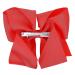 Red Ribbon Hair Bows Clips - 2 PCs 6 Inch Ponytail Holders for Girls and Women - Cheerleading & Holiday Hair Accessory - Buy Online on GoSupps.com