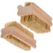 Redecker Natural Pig Bristle Nail Brush with Untreated Beechwood Handle  Set of 2  3-3/4-Inches